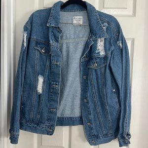 Distressed Jean jacket